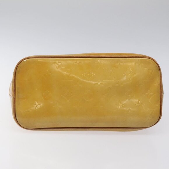 LOUIS VUITTON Monogram Vernis Houston Hand Bag Beige M91004 LV Auth hk2355 - Picture 7 of 15